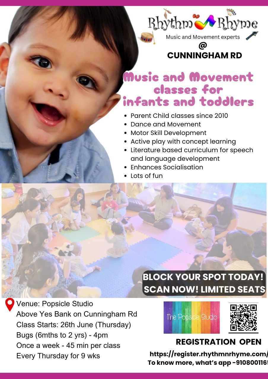Kids singing and dancing in a Rhythm n Rhyme class