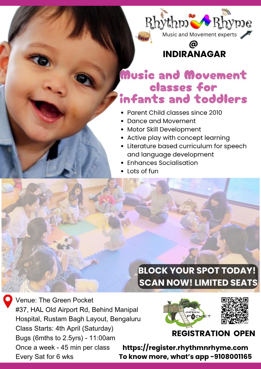 Kids singing and dancing in a Rhythm n Rhyme class